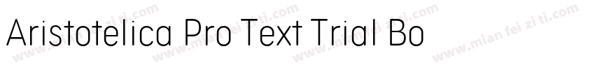Aristotelica Pro Text Trial Bold字体转换